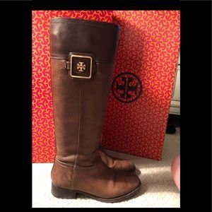 Tory Burch Leather Riding Boots